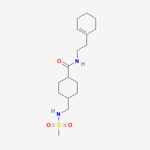 N-(2-(cyclohex-1-en-1-yl)ethyl)-4-(methylsulfonamidomethyl)cyclohexanecarboxamide