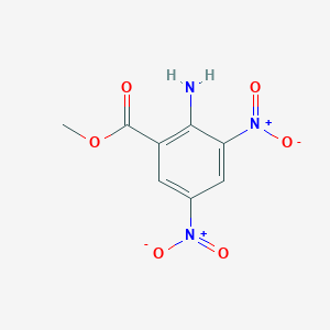 molecular formula C8H7N3O6 B2591699 Methyl 2-amino-3,5-dinitrobenzoate CAS No. 22603-10-7