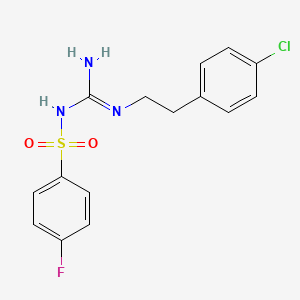 N-(N-(4-chlorophenethyl)carbamimidoyl)-4-fluorobenzenesulfonamide