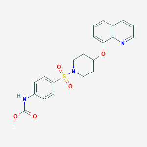Methyl (4-((4-(quinolin-8-yloxy)piperidin-1-yl)sulfonyl)phenyl)carbamate