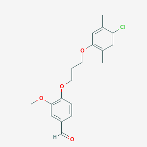 4-[3-(4-Chloro-2,5-dimethylphenoxy)propoxy]-3-methoxybenzaldehyde