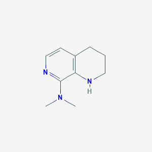molecular formula C10H15N3 B2591706 N,N-Dimethyl-1,2,3,4-tetrahydro-1,7-naphthyridin-8-amine CAS No. 2095410-42-5