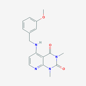 5-((3-methoxybenzyl)amino)-1,3-dimethylpyrido[2,3-d]pyrimidine-2,4(1H,3H)-dione