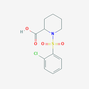 1-[(2-Chlorophenyl)sulfonyl]piperidine-2-carboxylic acid