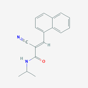 (2E)-2-cyano-3-(naphthalen-1-yl)-N-(propan-2-yl)prop-2-enamide