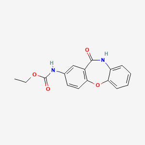 molecular formula C16H14N2O4 B2591730 Ethyl (11-oxo-10,11-dihydrodibenzo[b,f][1,4]oxazepin-2-yl)carbamate CAS No. 331246-30-1