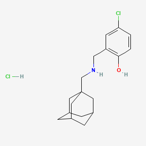 2-({[(Adamantan-1-yl)methyl]amino}methyl)-4-chlorophenol hydrochloride