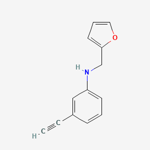 molecular formula C13H11NO B2591736 3-ethynyl-N-(furan-2-ylmethyl)aniline CAS No. 369363-98-4