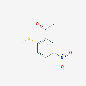 1-[2-(Methylsulfanyl)-5-nitrophenyl]ethan-1-one