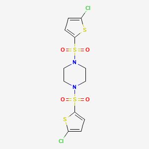 1,4-Bis[(5-chlorothiophen-2-yl)sulfonyl]piperazine