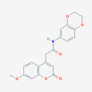 N-(2,3-dihydrobenzo[b][1,4]dioxin-6-yl)-2-(7-methoxy-2-oxo-2H-chromen-4-yl)acetamide