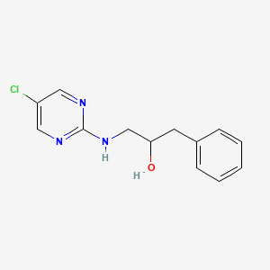 molecular formula C13H14ClN3O B2591767 1-[(5-Chloropyrimidin-2-yl)amino]-3-phenylpropan-2-ol CAS No. 2380062-88-2