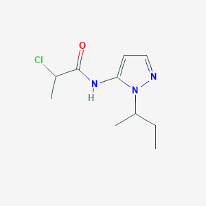 N-[1-(butan-2-yl)-1H-pyrazol-5-yl]-2-chloropropanamide