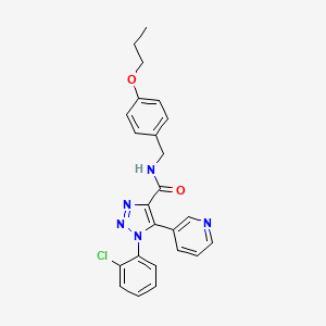 1-(2-chlorophenyl)-N-(4-propoxybenzyl)-5-(pyridin-3-yl)-1H-1,2,3-triazole-4-carboxamide
