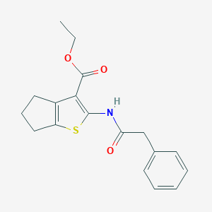 ethyl 2-[(phenylacetyl)amino]-5,6-dihydro-4H-cyclopenta[b]thiophene-3-carboxylate