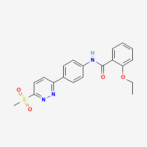 2-ethoxy-N-(4-(6-(methylsulfonyl)pyridazin-3-yl)phenyl)benzamide