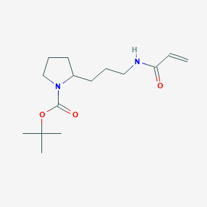 Tert-butyl 2-[3-(prop-2-enoylamino)propyl]pyrrolidine-1-carboxylate