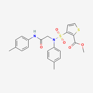 Methyl 3-[(4-methylphenyl){2-[(4-methylphenyl)amino]-2-oxoethyl}sulfamoyl]thiophene-2-carboxylate