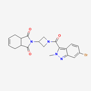 molecular formula C20H19BrN4O3 B2591820 2-(1-(6-bromo-2-methyl-2H-indazole-3-carbonyl)azetidin-3-yl)-3a,4,7,7a-tetrahydro-1H-isoindole-1,3(2H)-dione CAS No. 2034359-12-9
