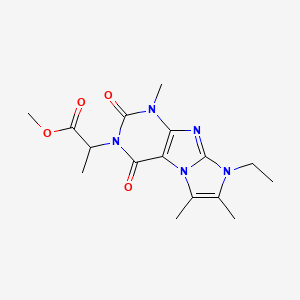 Methyl 2-(6-ethyl-4,7,8-trimethyl-1,3-dioxopurino[7,8-a]imidazol-2-yl)propanoate