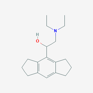 molecular formula C18H27NO B259184 2-(Diethylamino)-1-(1,2,3,5,6,7-hexahydro-s-indacen-4-yl)ethanol 