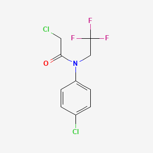 2-chloro-N-(4-chlorophenyl)-N-(2,2,2-trifluoroethyl)acetamide