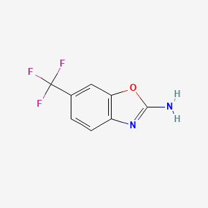 molecular formula C8H5F3N2O B2591856 6-(Trifluoromethyl)-1,3-benzoxazol-2-amine CAS No. 747353-64-6