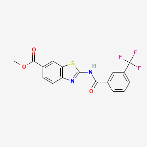 Methyl 2-(3-(trifluoromethyl)benzamido)benzo[d]thiazole-6-carboxylate