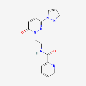 N-(2-(6-oxo-3-(1H-pyrazol-1-yl)pyridazin-1(6H)-yl)ethyl)picolinamide