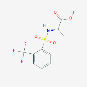 (2S)-2-[2-(trifluoromethyl)benzenesulfonamido]propanoic acid