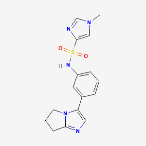 N-(3-(6,7-dihydro-5H-pyrrolo[1,2-a]imidazol-3-yl)phenyl)-1-methyl-1H-imidazole-4-sulfonamide