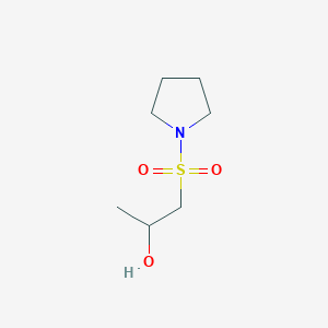 molecular formula C7H15NO3S B2591878 1-(Pyrrolidine-1-sulfonyl)propan-2-ol CAS No. 1909313-56-9