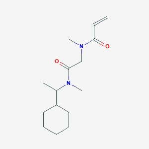 N-[2-[1-Cyclohexylethyl(methyl)amino]-2-oxoethyl]-N-methylprop-2-enamide