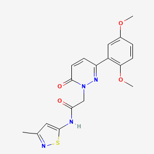 2-(3-(2,5-dimethoxyphenyl)-6-oxopyridazin-1(6H)-yl)-N-(3-methylisothiazol-5-yl)acetamide