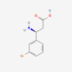 molecular formula C9H10BrNO2 B2591887 (S)-3-Amino-3-(3-bromo-phenyl)-propionic acid CAS No. 275826-35-2; 788153-27-5