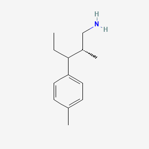 molecular formula C13H21N B2591889 (2R)-2-Methyl-3-(4-methylphenyl)pentan-1-amine CAS No. 2248215-69-0