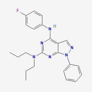 N4-(4-fluorophenyl)-1-phenyl-N6,N6-dipropyl-1H-pyrazolo[3,4-d]pyrimidine-4,6-diamine