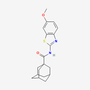 molecular formula C19H22N2O2S B2591897 N-(6-methoxy-1,3-benzothiazol-2-yl)adamantane-1-carboxamide CAS No. 313375-68-7