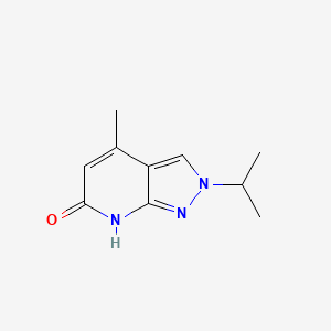 molecular formula C10H13N3O B2591911 2-Isopropyl-4-methyl-2H-pyrazolo[3,4-b]pyridin-6(7H)-one CAS No. 1018163-40-0