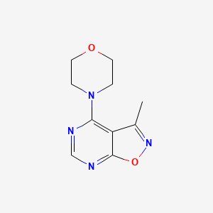 molecular formula C10H12N4O2 B2591920 3-Methyl-4-morpholin-4-ylisoxazolo[5,4-d]pyrimidine CAS No. 478062-72-5