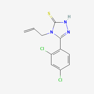 molecular formula C11H9Cl2N3S B2591927 4-allyl-5-(2,4-dichlorophenyl)-4H-1,2,4-triazole-3-thiol CAS No. 91064-40-3