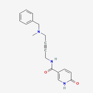 molecular formula C18H19N3O2 B2591945 N-(4-(benzyl(methyl)amino)but-2-yn-1-yl)-6-oxo-1,6-dihydropyridine-3-carboxamide CAS No. 1396803-25-0