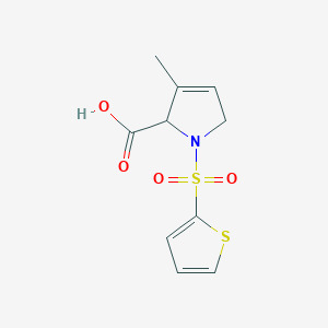 3-methyl-1-(2-thienylsulfonyl)-2,5-dihydro-1H-pyrrole-2-carboxylic acid