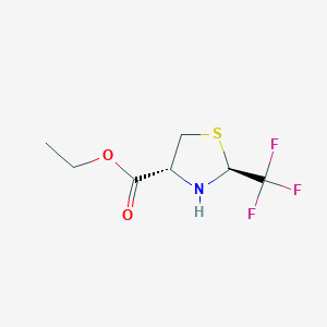 molecular formula C7H10F3NO2S B2591961 Ethyl (2S,4R)-2-(trifluoromethyl)-1,3-thiazolidine-4-carboxylate CAS No. 2248184-27-0