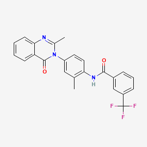 N-(2-methyl-4-(2-methyl-4-oxoquinazolin-3(4H)-yl)phenyl)-3-(trifluoromethyl)benzamide