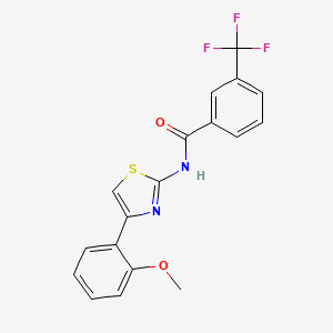 molecular formula C18H13F3N2O2S B2591968 N-[4-(2-méthoxyphényl)-1,3-thiazol-2-yl]-3-(trifluorométhyl)benzamide CAS No. 330189-90-7