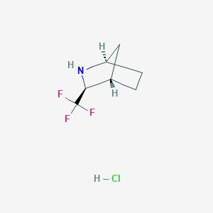 (1R,3S,4S)-3-(Trifluoromethyl)-2-azabicyclo[2.2.1]heptane;hydrochloride