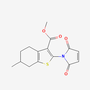 Methyl 2-(2,5-dioxopyrrol-1-yl)-6-methyl-4,5,6,7-tetrahydro-1-benzothiophene-3-carboxylate