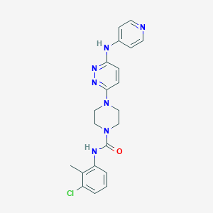 N-(3-chloro-2-methylphenyl)-4-(6-(pyridin-4-ylamino)pyridazin-3-yl)piperazine-1-carboxamide
