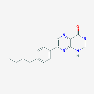 molecular formula C16H16N4O B259199 7-(4-butylphenyl)-1H-pteridin-4-one 